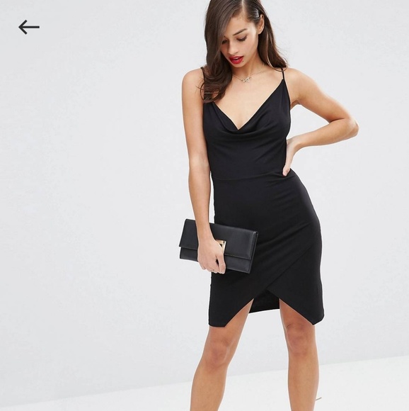 ASOS × Petite Lilac Asymmetric Bodycon Dress NWT - Picture 3 of 8